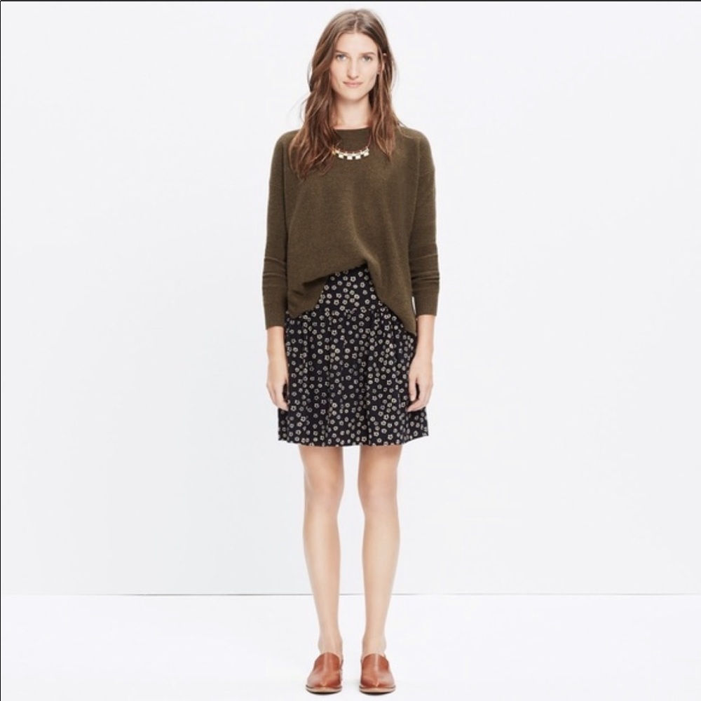 Madewell Skyline Skirt in Stencil Blossom Size 4